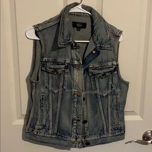J. Crew Indigo denim vest. Great shape.